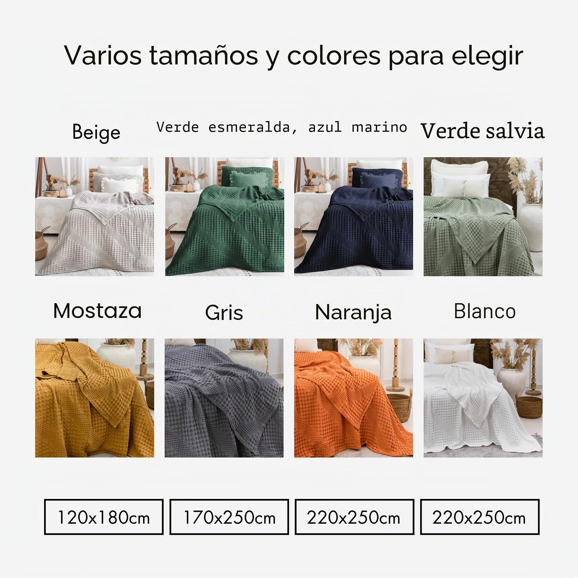 Milam London Manta Suave | Manta 100% algodón para sofás | Manta de Cama Doble | Manta de sofá Grande de 2 plazas | Colcha tamaño Doble | Colección Joanna | Beige - 170 x 250 cm