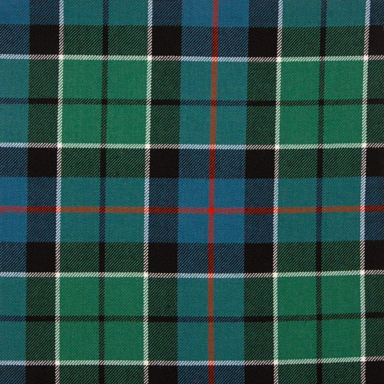 13oz Medium Fabric Leslie Green Ancient Tartan 1 Metre
