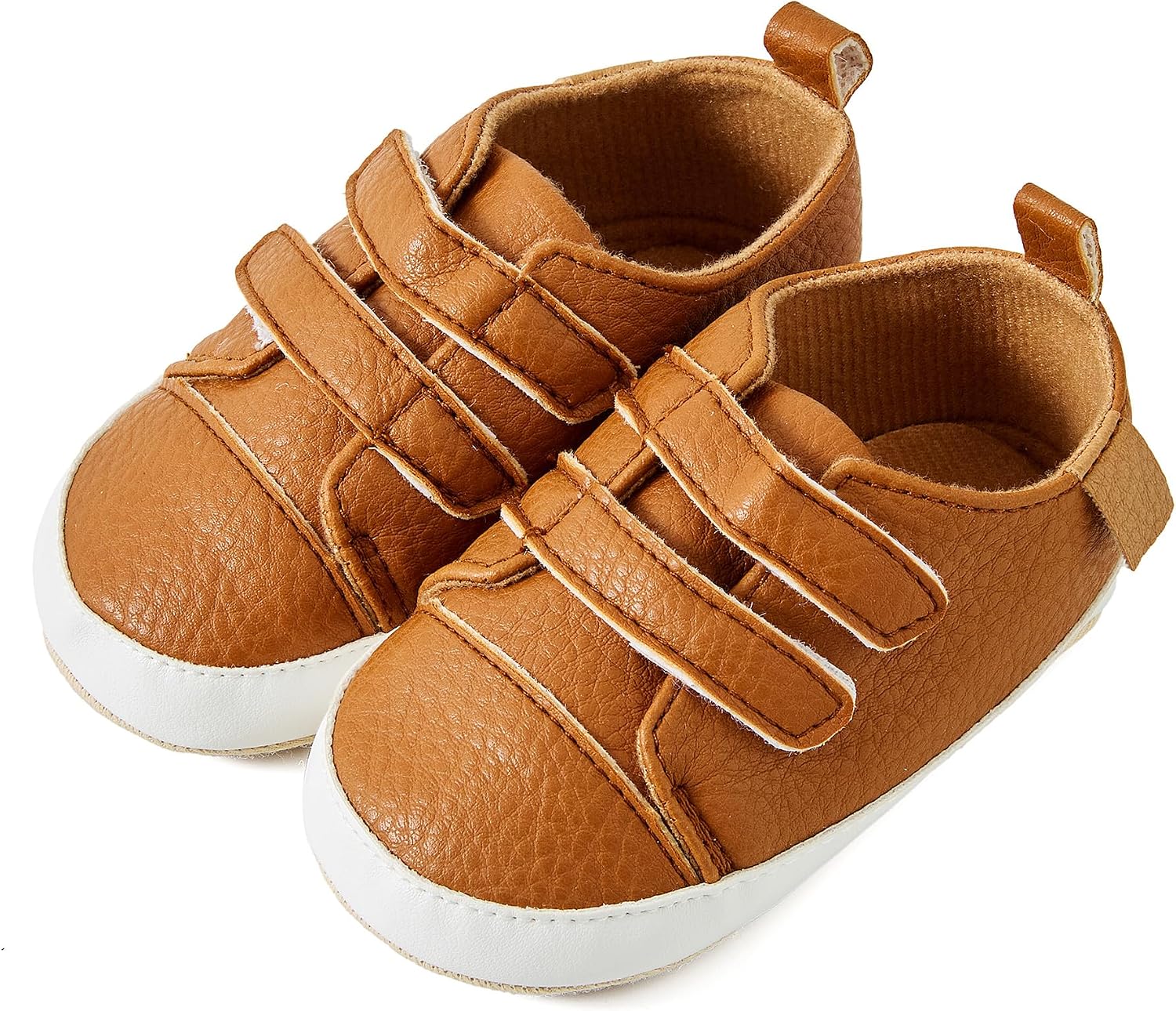 JOYEBUY Baby Boys Girls Shoes Non-Slip Rubber Sole High-Top PU Leather Sneakers Infant First Walking Shoes Toddler Crib Shoes