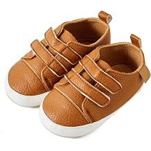 JOYEBUY Baby Boys Girls Shoes Non-Slip Rubber Sole High-Top PU Leather Sneakers Infant First Walking Shoes Toddler Crib Shoes