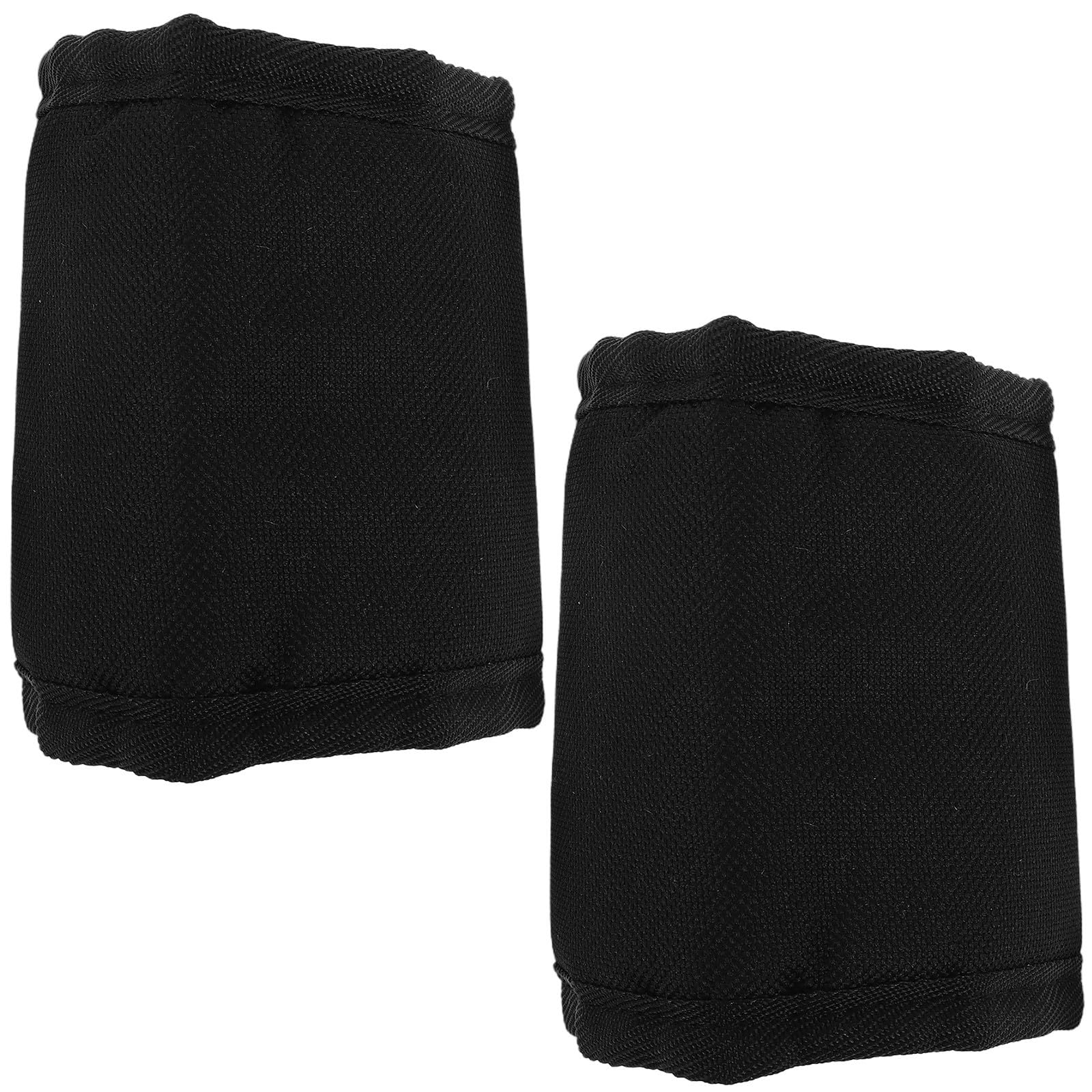 Polainas para caballo de tela Oxford negras con protectores para patas de 2 piezas
