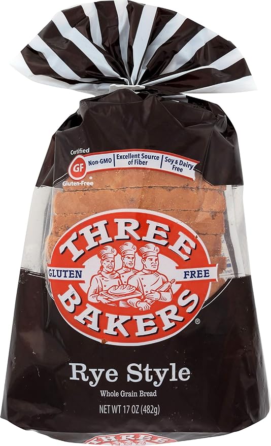 Three Bakers Rye Style Sliced Bread, Gluten Free, 19 oz