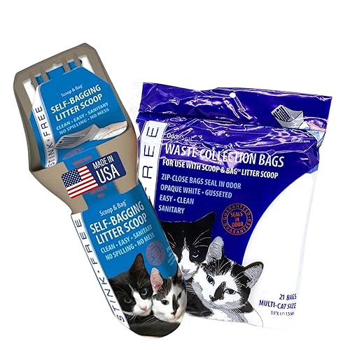 Cat Scoop & Bag - Self-Bagging & Poop Scooping Kitty