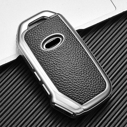 Llavero de cuero de cubierta completa para llave de coche, para KIA Sportage R GT Stinger GT Sorento Cerato Forte2018 2019