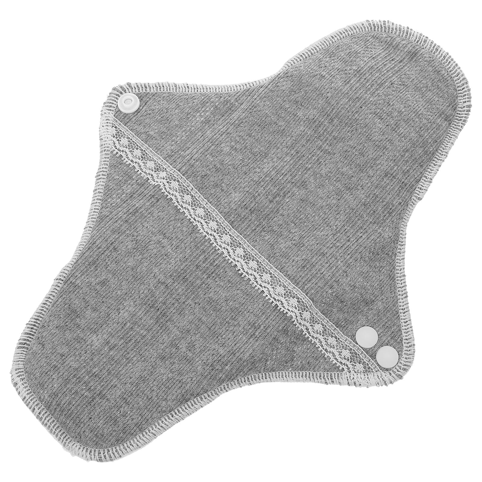 Reusable Cotton Menstrual Pad Washable Sanitary Napkin 24cm Leak-Resistant Feminine Hygiene for Period Care Random Color