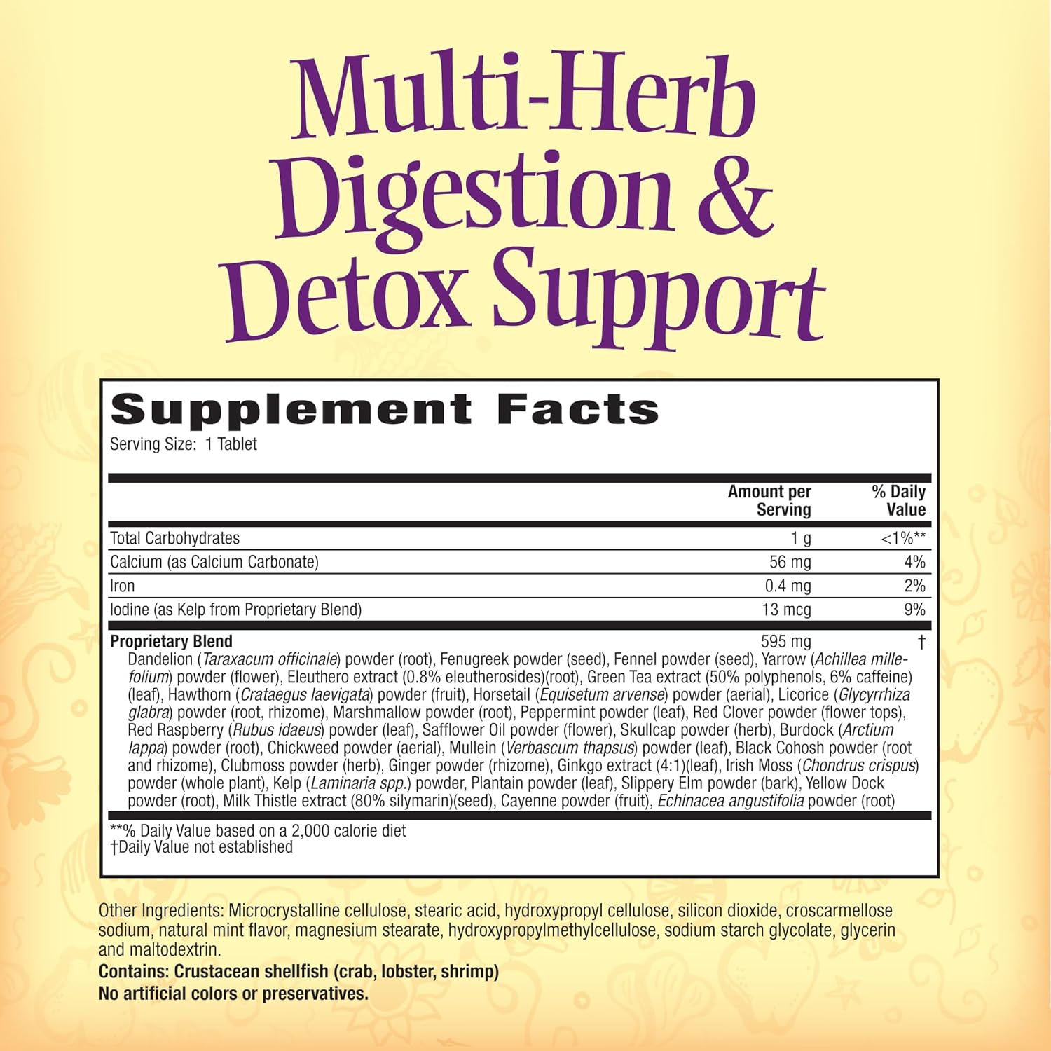 Nature's Secret Multi-Herb Digestion & Detox Support - 275 Tablets - 3 Pack