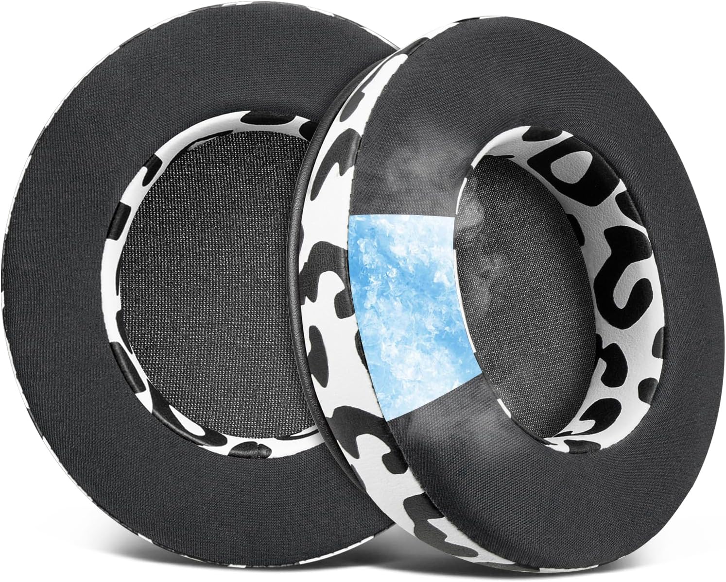 SOULWIT Cooling-Gel Ear Pads Cushions Replacement, for Razer Blackshark V2 X/Blackshark V2 HyperSpeed Headset, Ear Pads Cushions with High-Density Noise Isolation Foam - Black