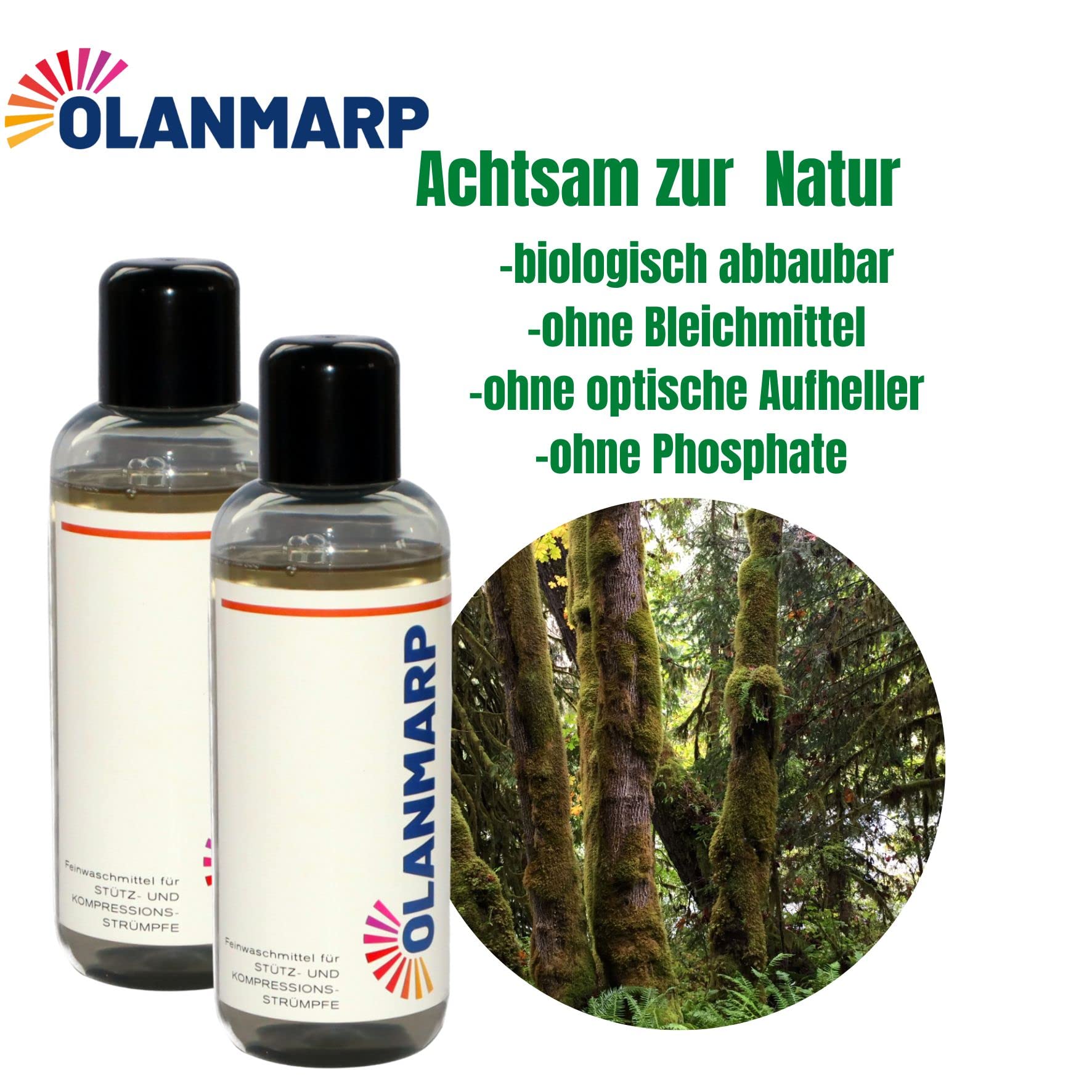 Feinwaschmittel Konzentrat für Kompressionsstrümpfe (480ml) | Flüssigwaschmittel für Stützstrümpfe – Hand- & Maschinenwäsche – schonende Reinigung