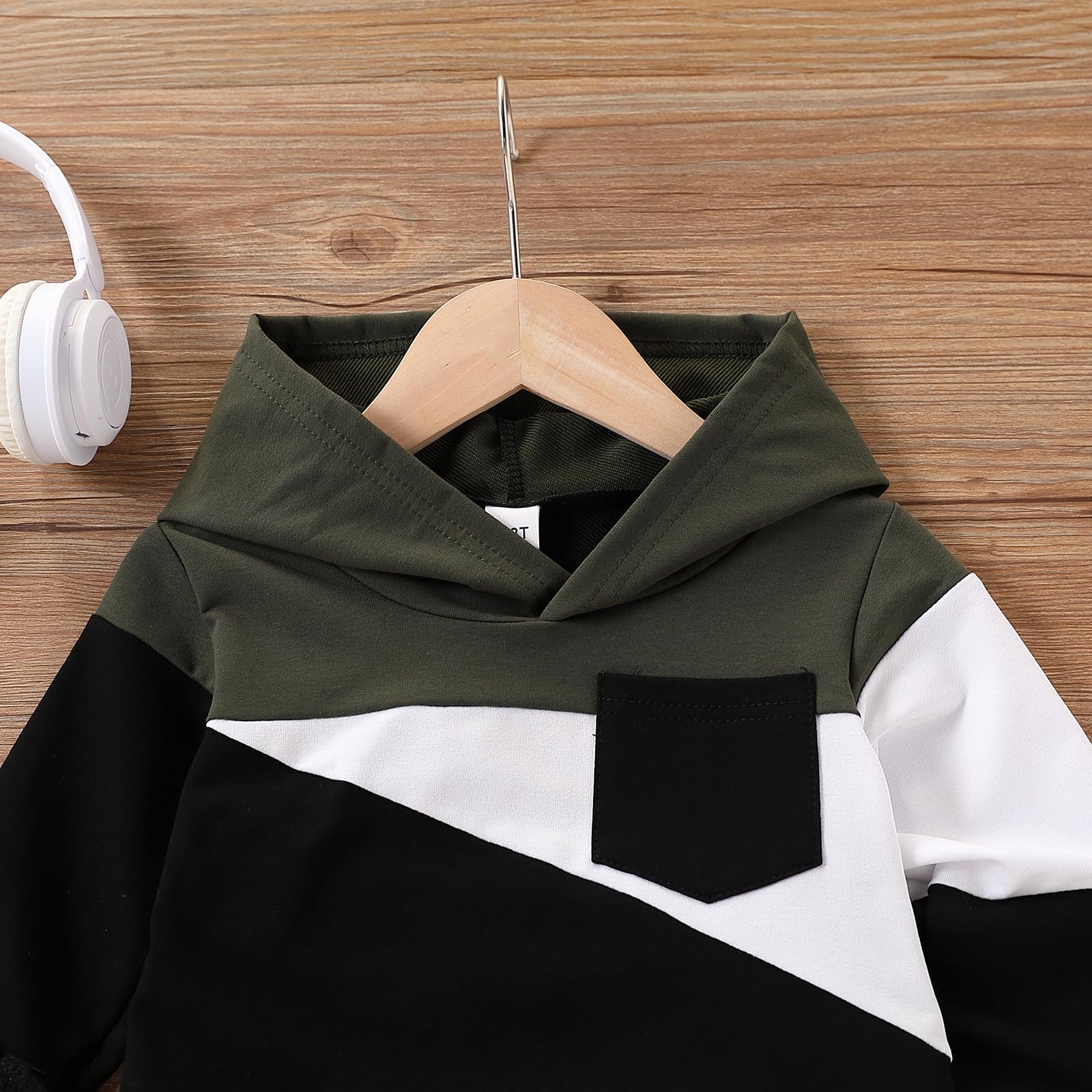 Ropa de bebé infantil de 2 a 6 años, sudaderas con capucha y pantalones para otoño e invierno