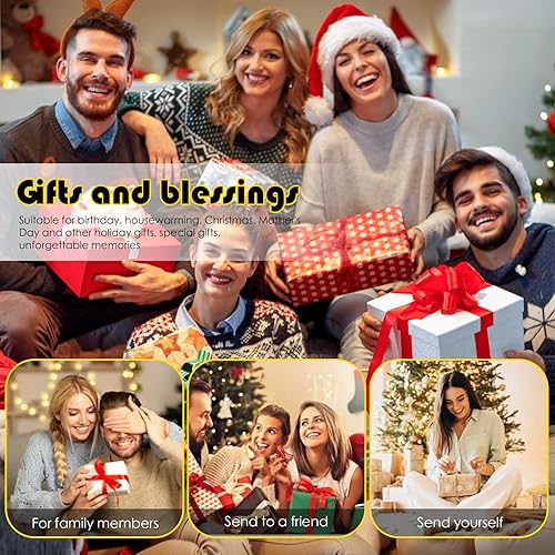 Miniatura 6 de Juego de 10 posavasos de pintura de diamantes de Navidad, posavasos de diamantes de copo de nieve con soporte, posavasos de arte de diamantes de