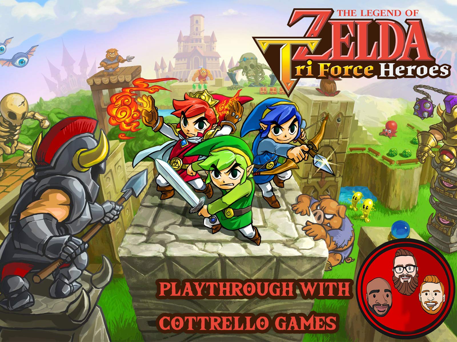 The Legend of Zelda: Tri Force Heroes Playthrough with Cottrello Games