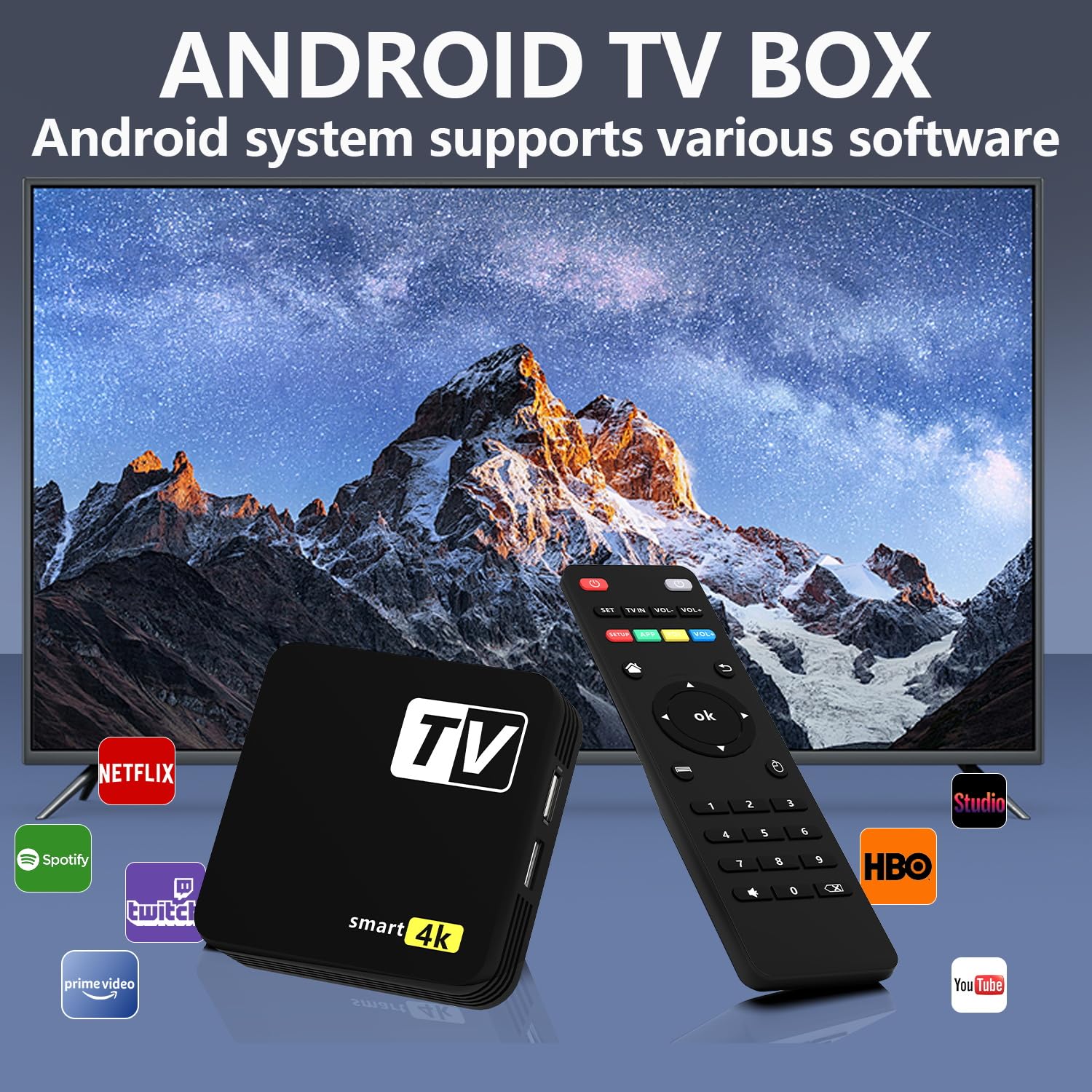 4K+ | HD/4K/HDR Streaming Device Featuring Remote, TV Controls, Blazing Fast Wi-Fi & Premium HDMI – Quick & Easy Setup