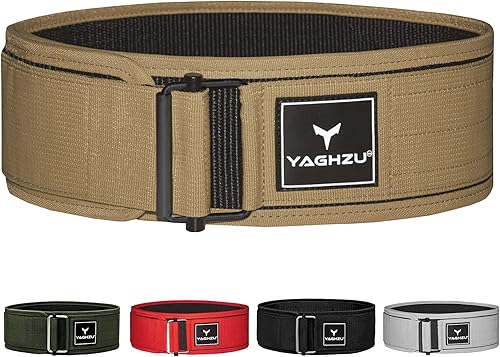 Cinturón de levantamiento de pesas de bloqueo rápido, cinturón de elevación ajustable para levantamiento de pesas, sentadillas, peso muerto y