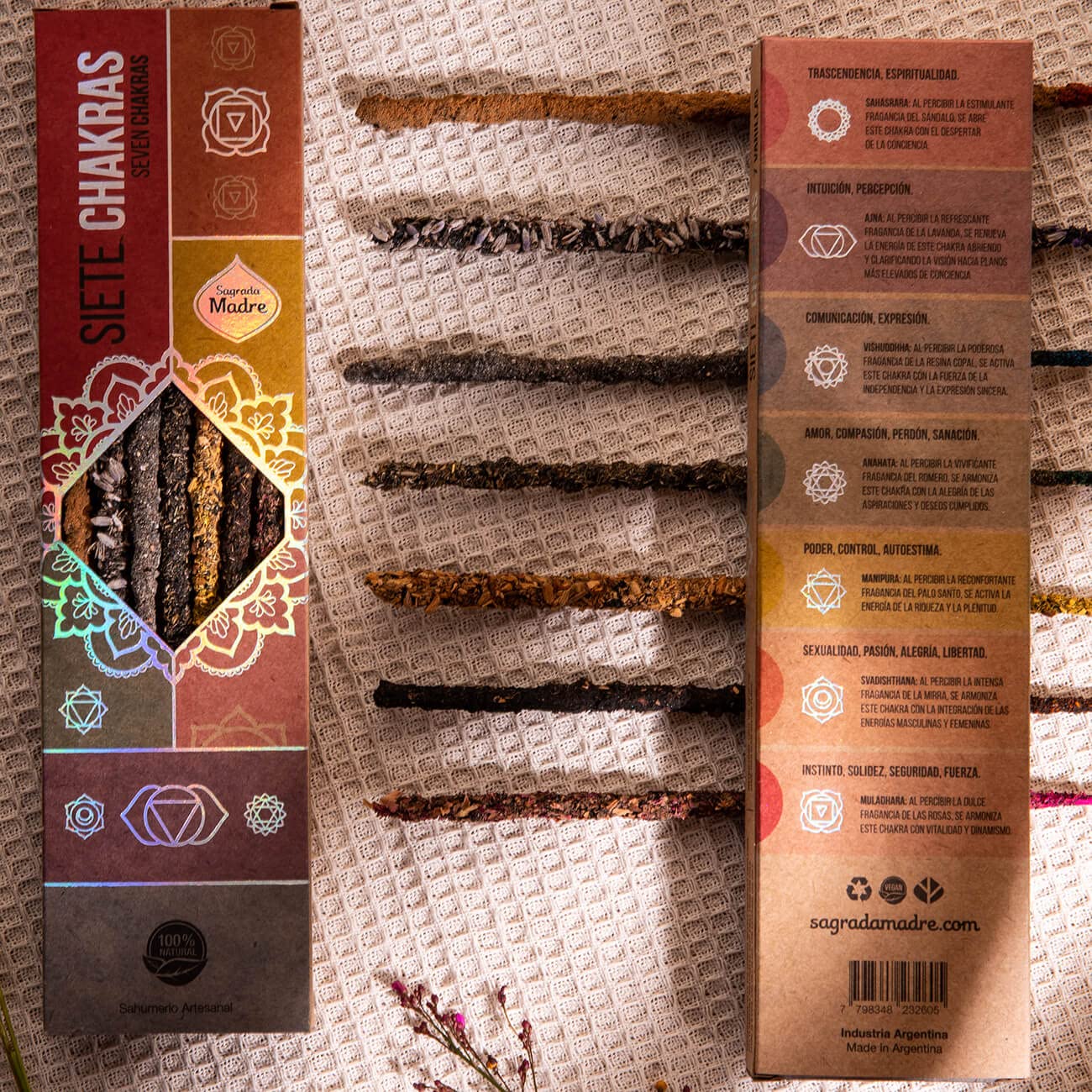 Maha Masala Räucherstäbchen Lila – Energie Von Sonne, Mond & Sternen, 8 Stunden Brenndauer, Mit Halter