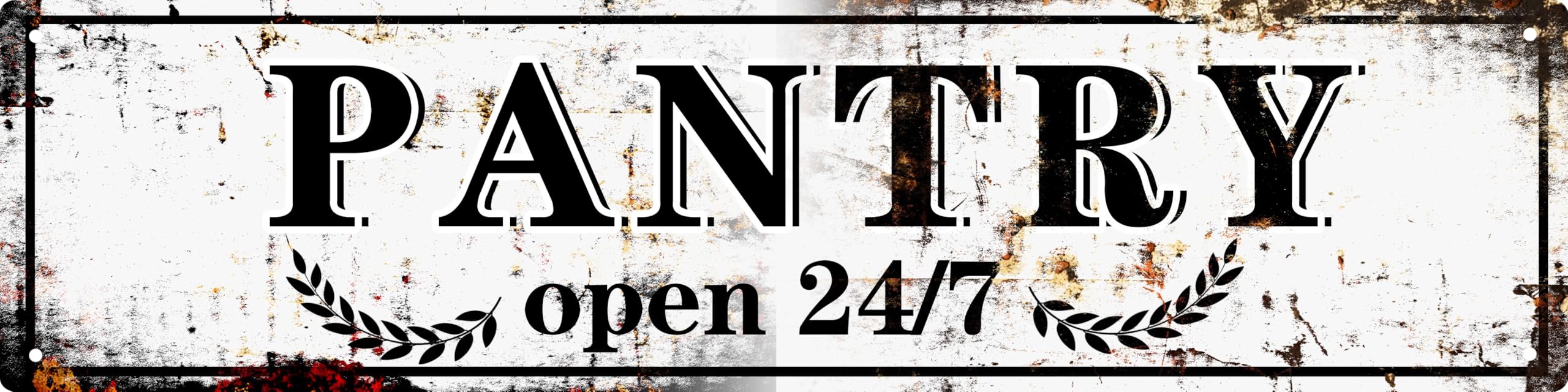 LMDDFZS Retro Tin Metal Sign Pantry Statement Farmhouse Bathroom Wall Decor for Home Vintage Bar or Dorm Unique Gift Idea for Friends 4x16 in