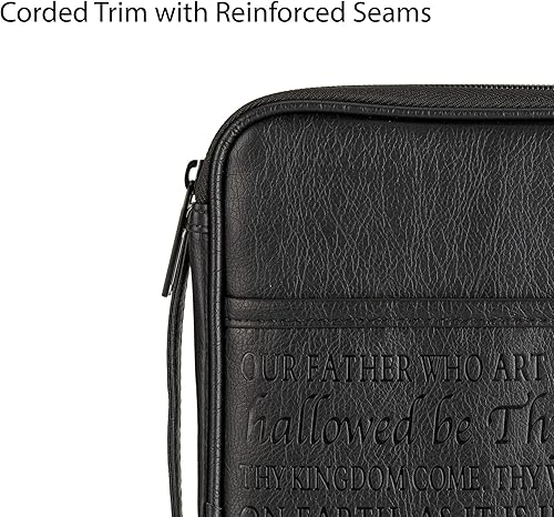 Miniatura 6 de The Lord's Prayer - Funda de vinilo grande con cremallera, color negro