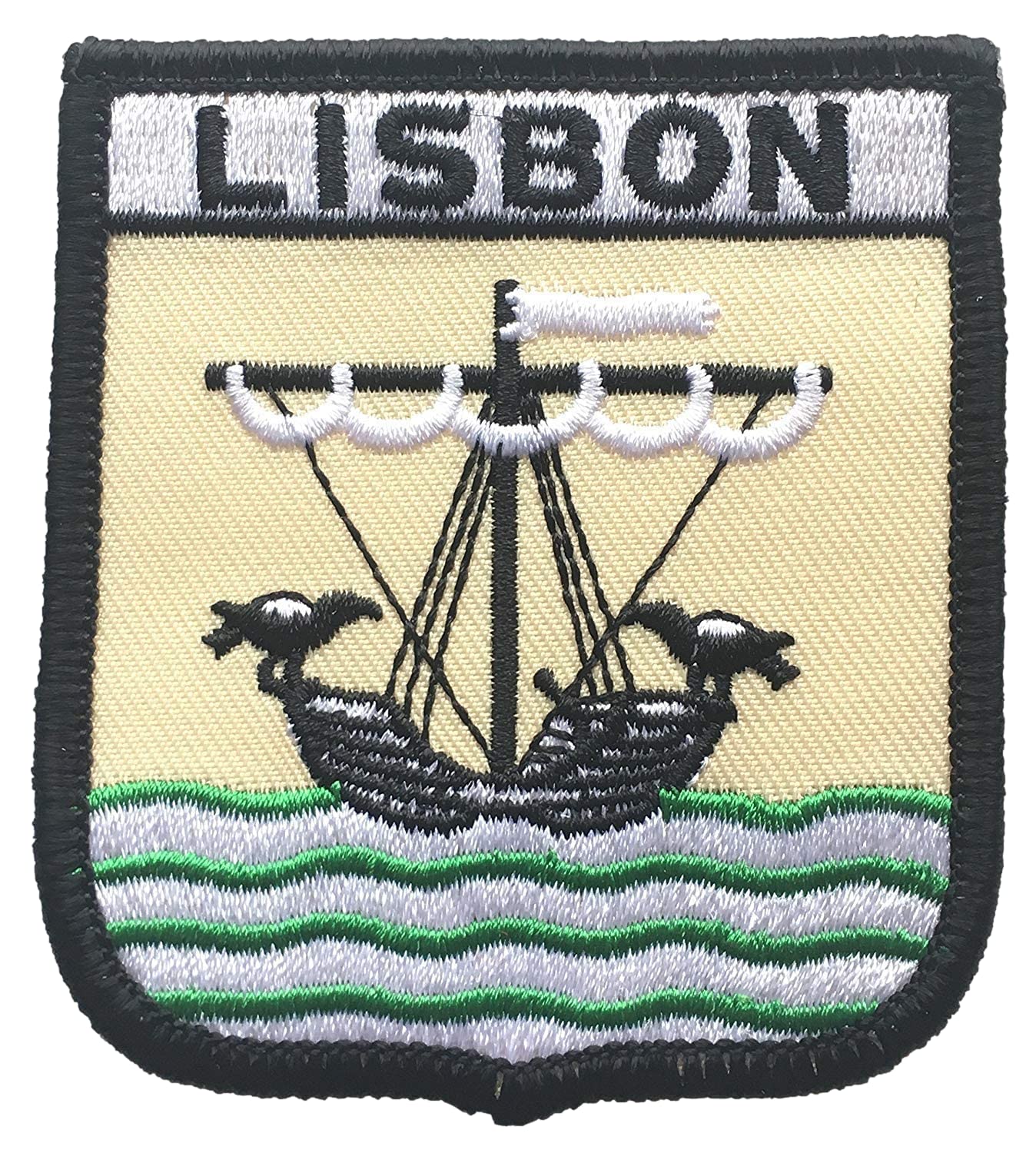 Lisbon Portugal Crest Flag World Embroidered Patch Badge