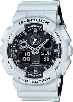時計 CASHIO G-SHOCK GA100B-7AJF Casio G-Shock GA-100B-7A Matte White Resin Analog Digital