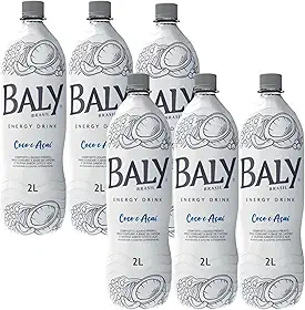 Energético Baly Diversos Sabores e Tamanhos Escolha nas Variações (Coco e Açai 2 Litros pack 6 Unidades)
