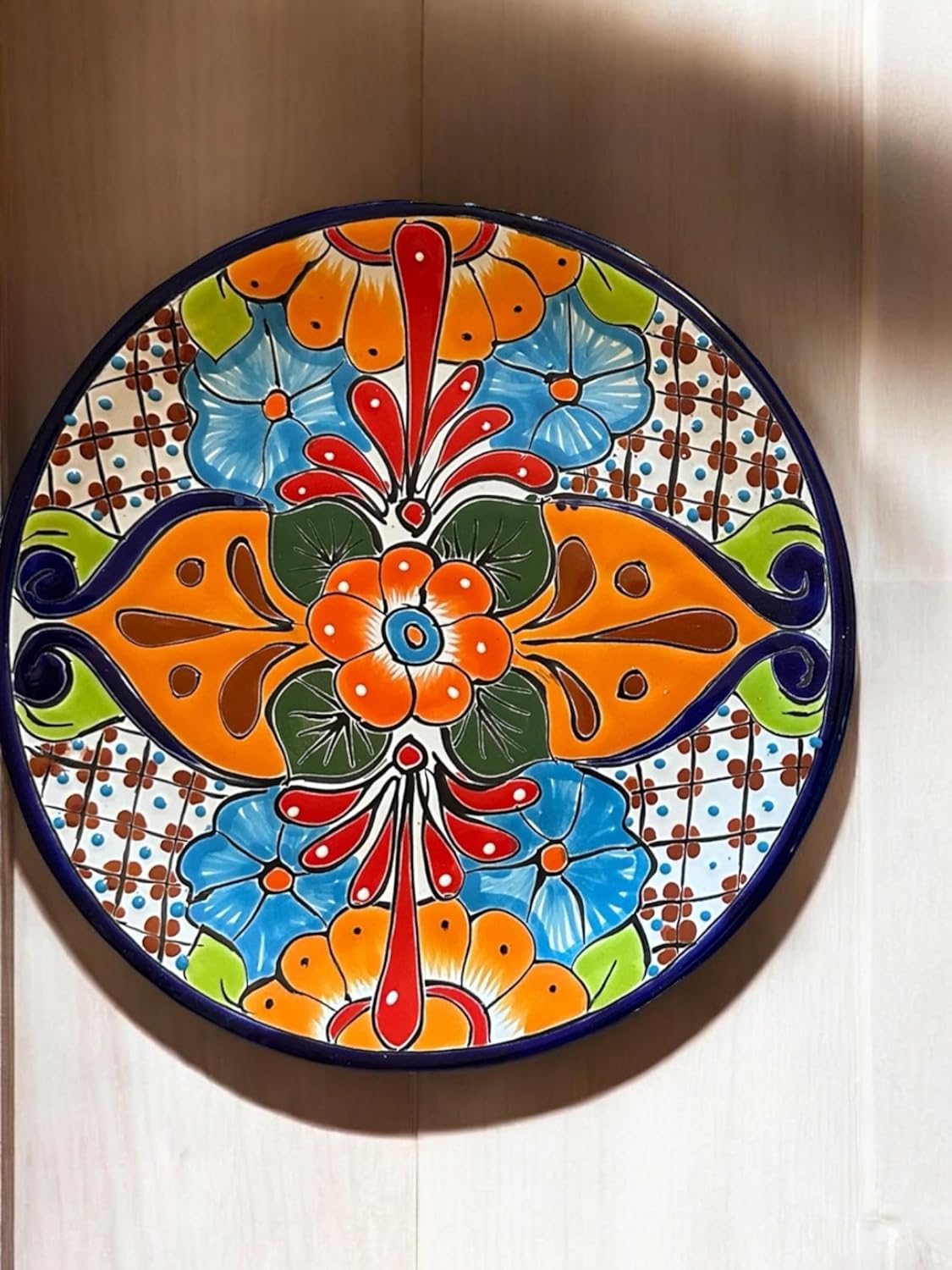 Mix and Match 11.5" Talavera Plates - Hand-Painted Mexican Pottery - Choose Your Unique Designs (1 Plate)