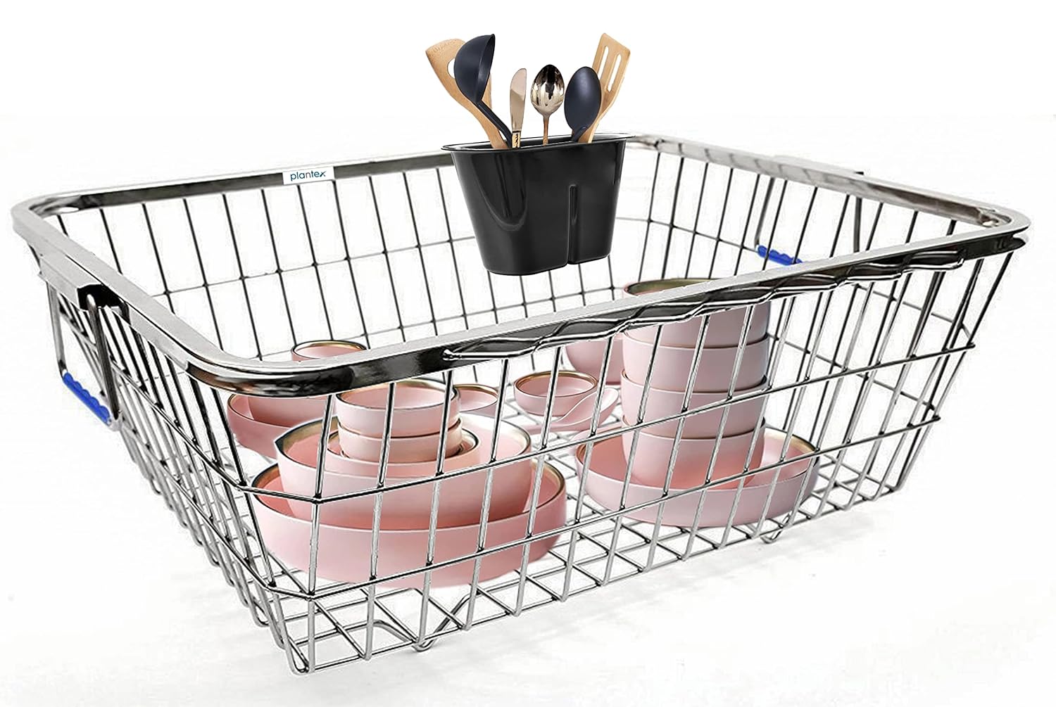 Buy Plantex StainlessSteel Dish Drainer Basket/Steel Utensils Basket