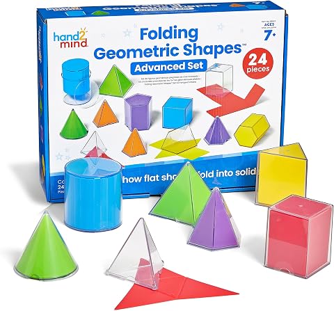 Learning Resources Forme Geometriche Pieghevoli Set, 7+ Anni