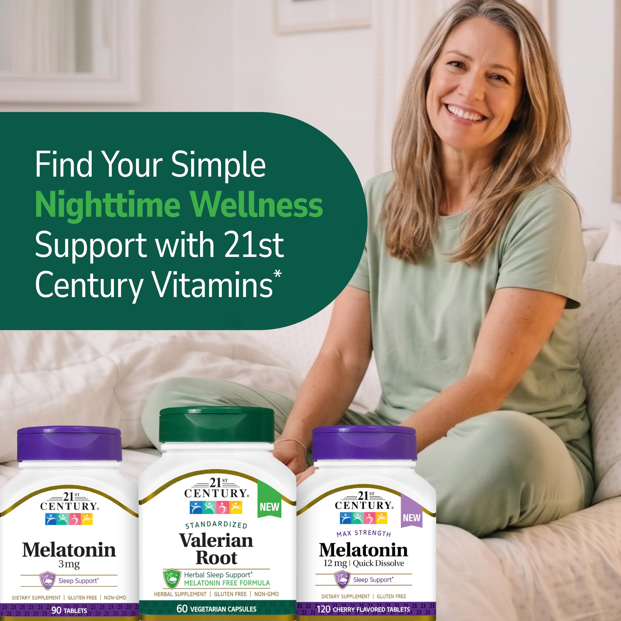 21st Century Valerian Root Extract 200mg, Melatonin-Free Sleep, 60 Veg Caps — Amazon image 9