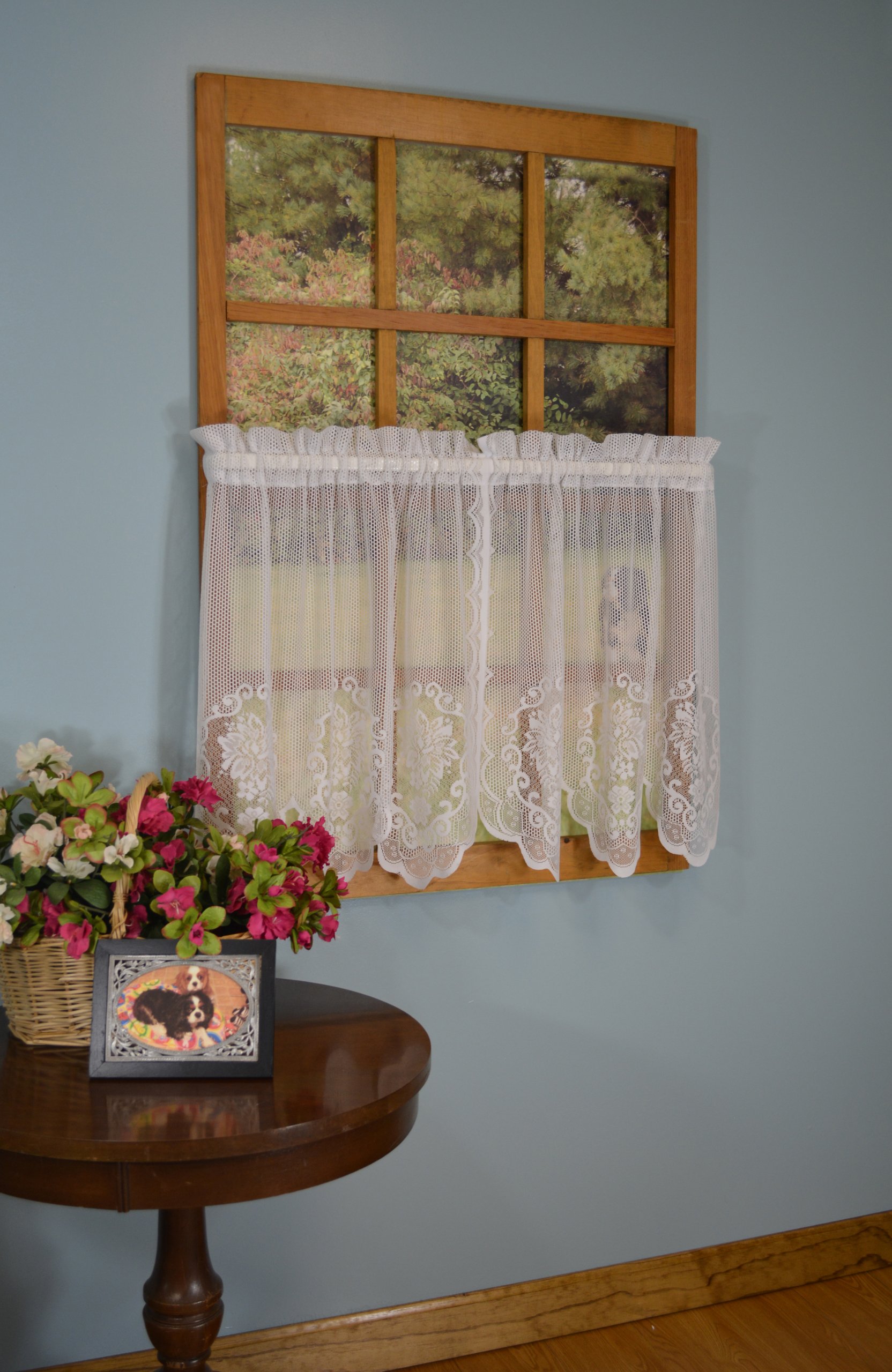 Curtain Chic Fairmount Tier, 56 by 36-Inch, White