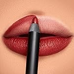 K7L Dark Red Lip Crayon (Vegan) - Waterproof and Smudge-Proof Cosmetics - Flame