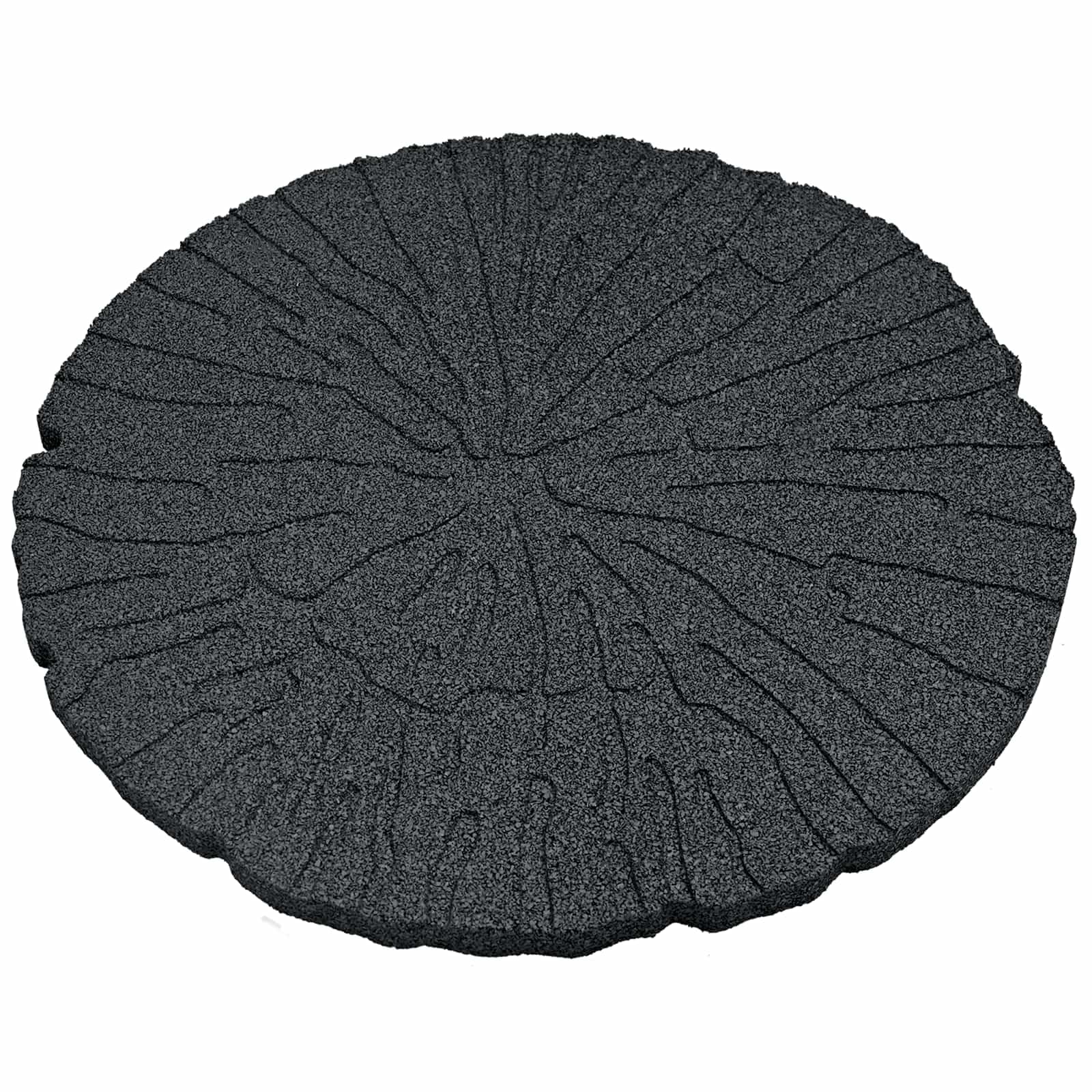 vidaXL Kamień kroczący 6 szt. Czarny Ø 45 x 1,8 cm Guma