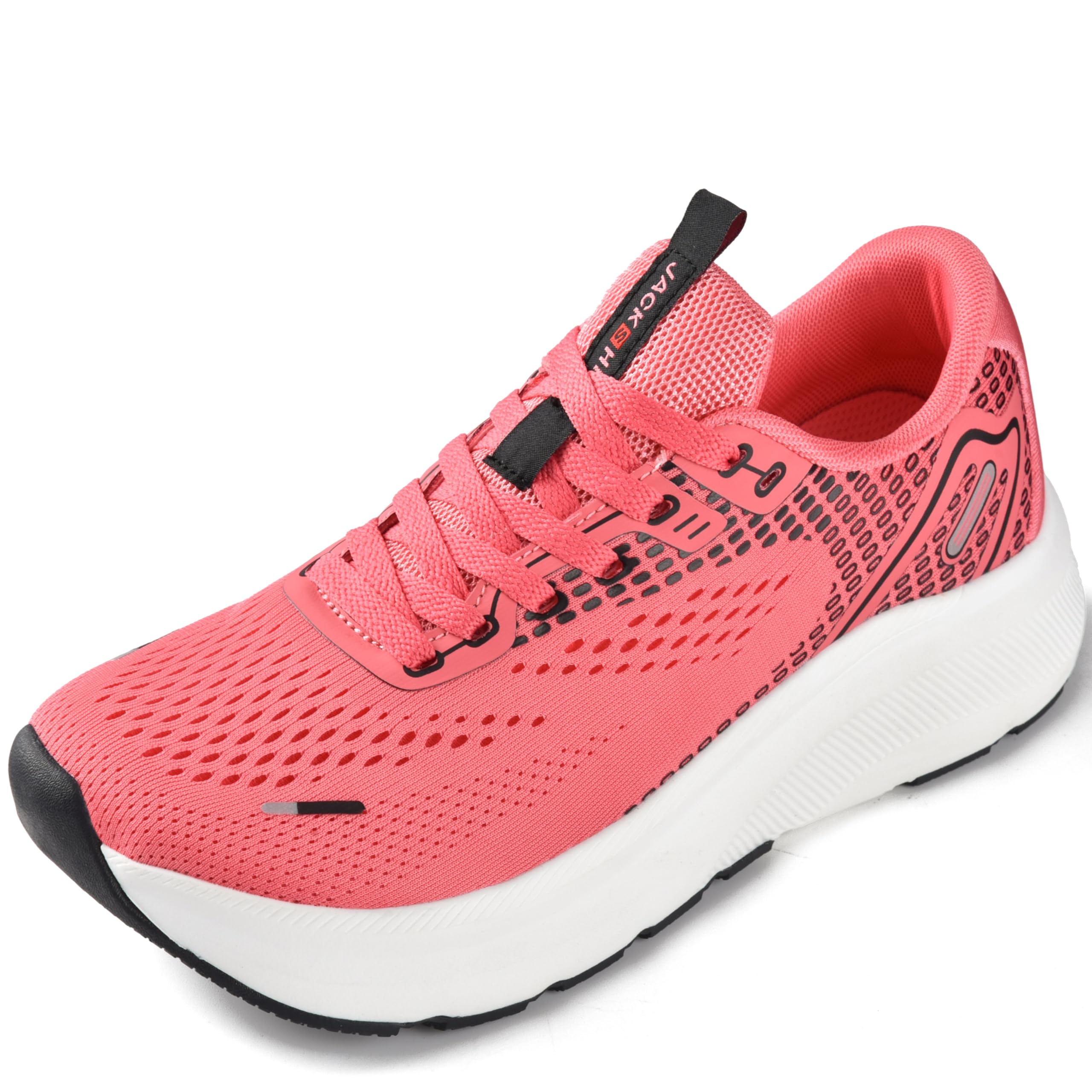 JACKSHIBO Wide Toe Box Shoes Women Arch Support Wide Sneakers for Running Walking Athletic Tennis Orthopedic Plantar Fasciitis Workout with Thick