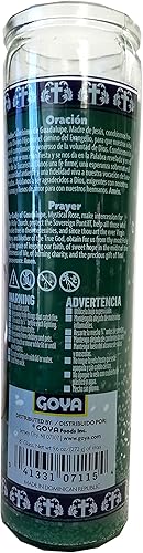 Miniatura 2 de Virgen de Guadalupe Virgen de Guadalupe) Vela Verde Devocional