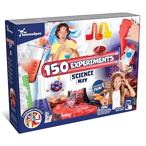 Science4you 150 Science Experiments for Kids Ages 8-12 - Super