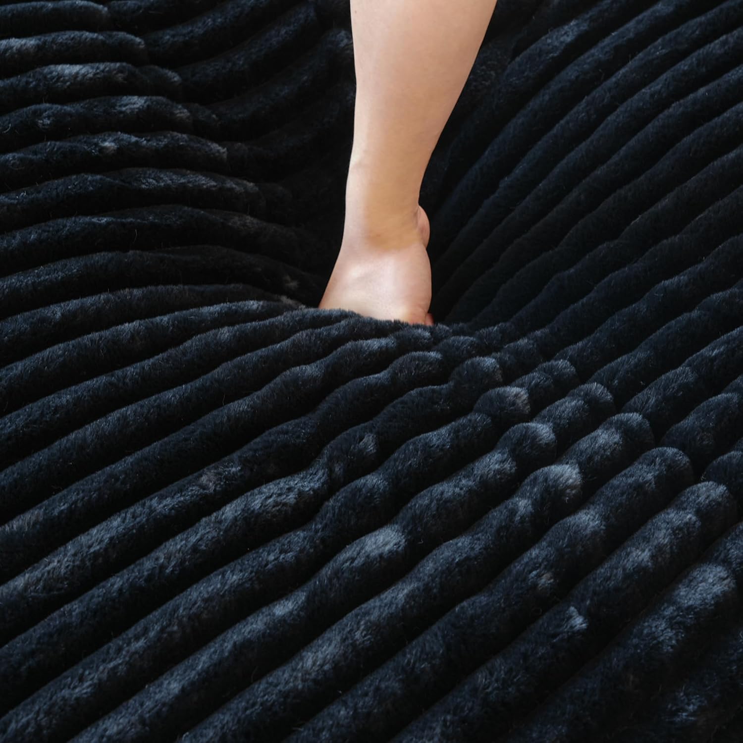 JACH 118" Modular Sectional Sofa, Two Corners and A Middle Sofa, Modern Comfy Plush Cloud Sectional Couch, Cushion Covers Removable, Convertible Sectional Couch for Living Room, Apartment (Black)