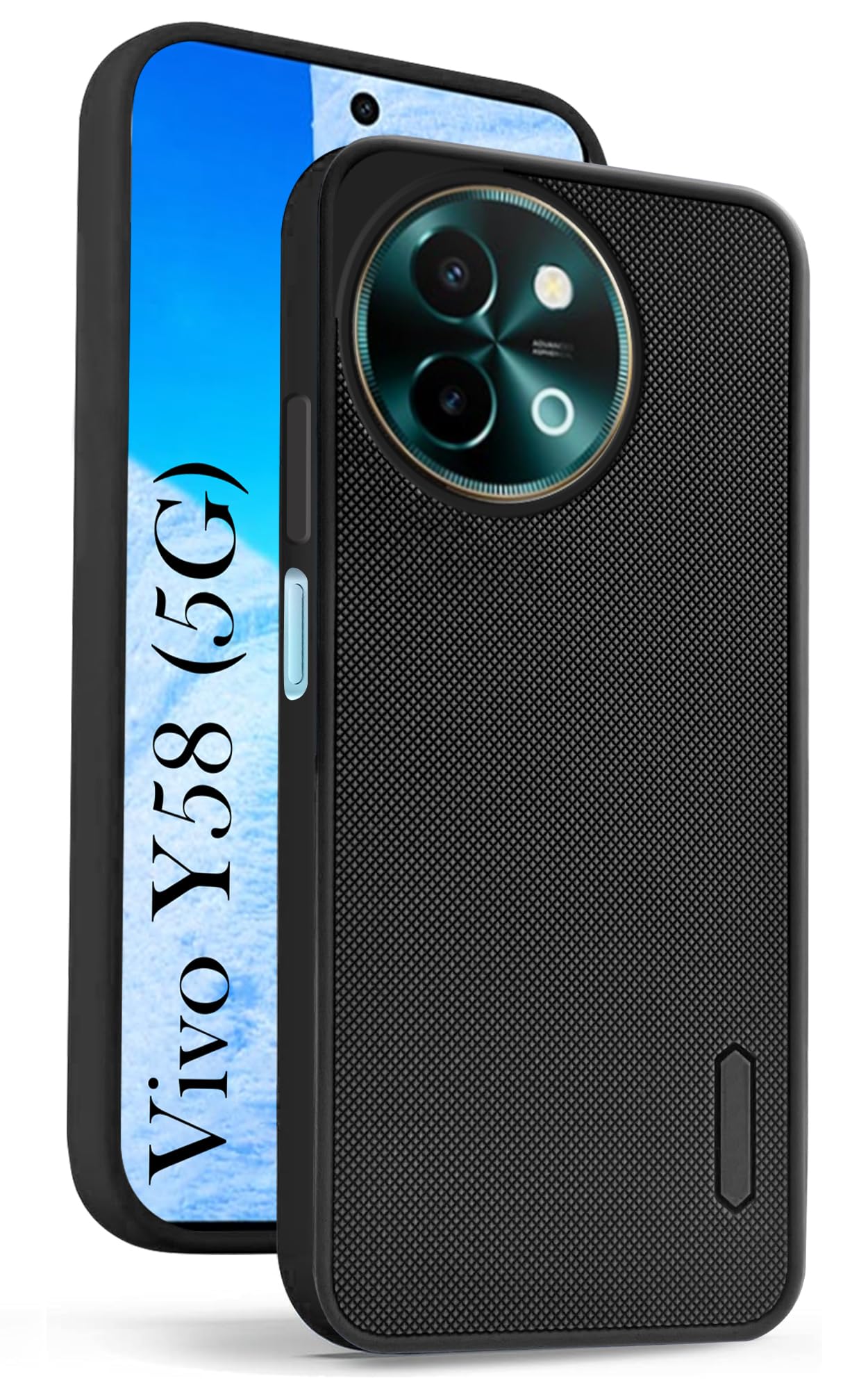 Jkobi Back Cover Case for Vivo Y58 5G (Textured Grip Design | Camera Protection | Slim and Light Weight | Soft Touch and Feel | Black) (B0D7SJLX7M) Amazon Price History, Amazon Price Tracker