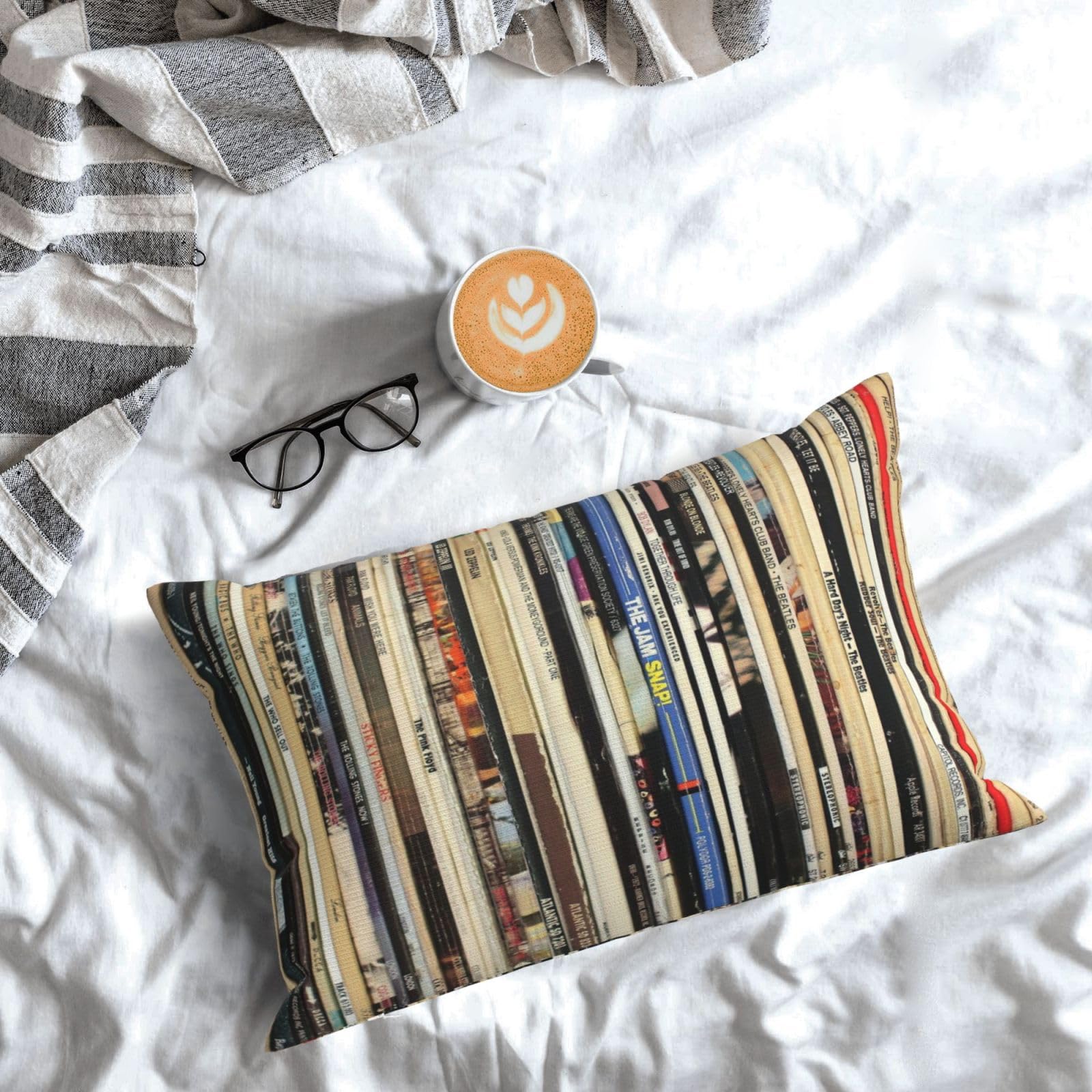 Amazon.com: Wreioau Classic Rock Vinyl Records Throw Pillow Case