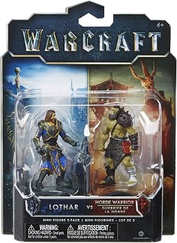 Warcraft Mini Lothar & Horde Warrior Action Figures (2 Pack)