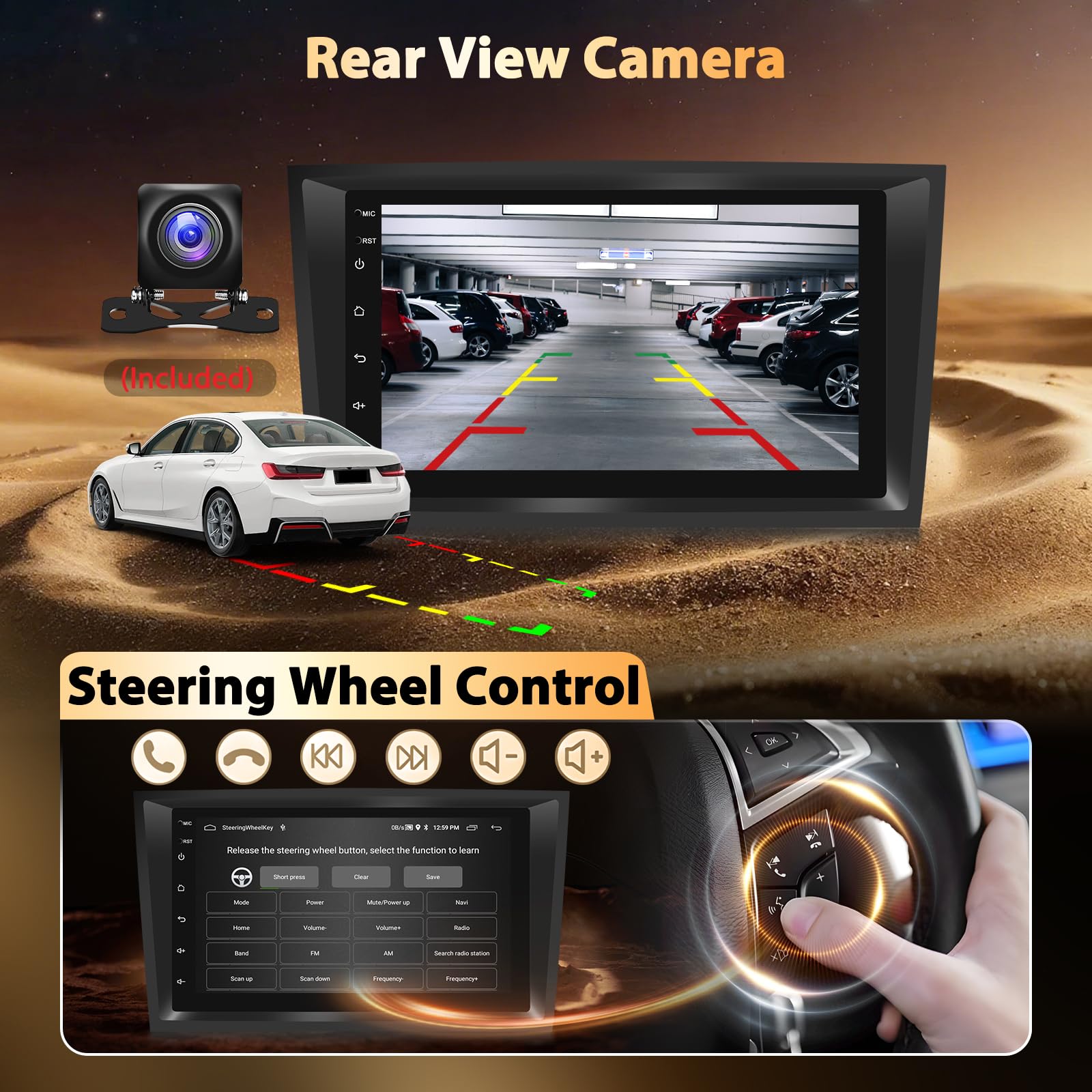 Autoradio Android 15 Motorsi per Opel Astra Antara Corsa Zafira Meriva Vivaro Combo Signum Tigra Twin Top, IOS Carplay 2+64G Anroid Auto Radio 2 Din Car Stereo con GPS WiFi EQ Bluetooth Obd2 DVR DAB+