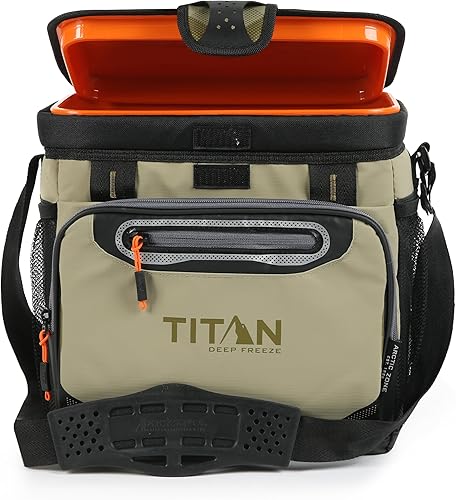 Miniatura 12 de Titan by Arctic Zone Deep Freeze Cooler - Zipperless Hardbody Cooler - Deep Freeze Insulation, HardBody Liner, and SmartShelf Seagrass,Cítrico,Caza