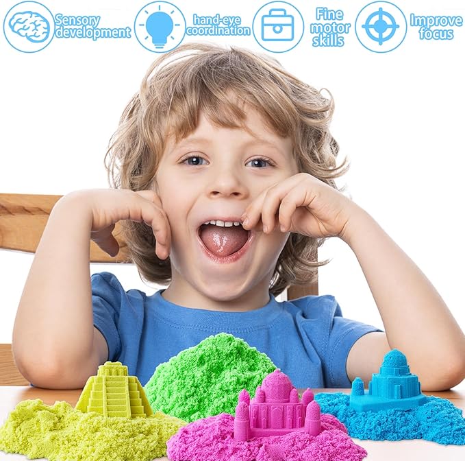 Kit Arena Sensorial Play Sand Multicolor Niños 3+ Años miniatura 5