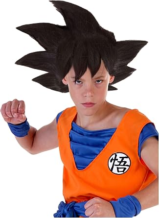 Child Dragon Ball Z Anime Show Goku Hair Wig Standard
