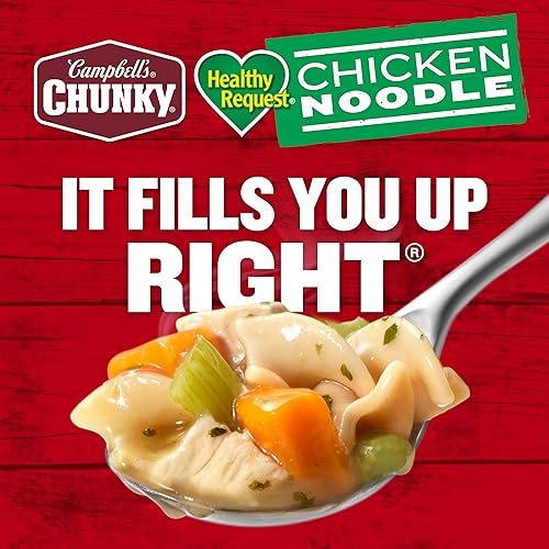 Miniatura 13 de Campbell's Chunky Healthy Request - Sopa de pollo con fideos, lata de 18.8 onzas