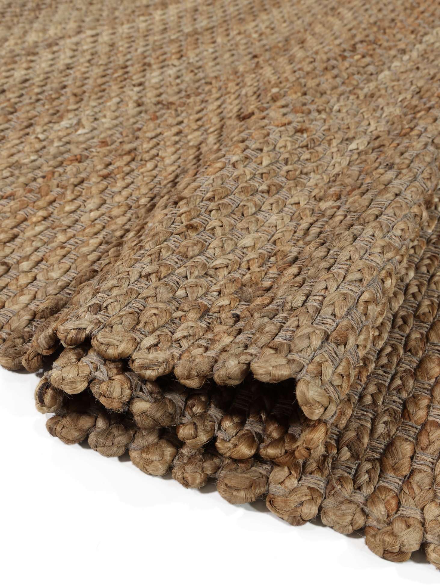 RugVista Siri Jute Alfombra Interior y Exterior, Rectangular, 160 x 230 cm | Pelo medio, Limpieza en seco, Sala de estar, Comedor, Dormitorio, Cocina, Patio
