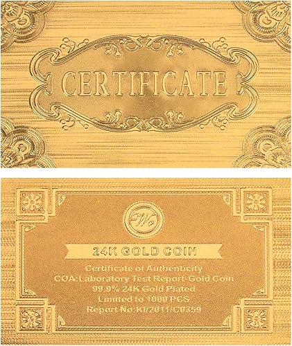 Miniatura 8 de WR 7 unids/lote US Dollars Challenge Gold Bar con Moneda Titular América Coleccionables Moneda Lingote Set Caja