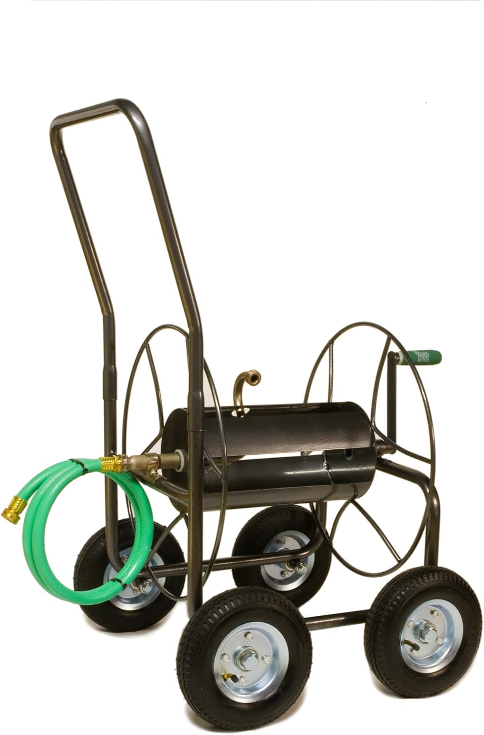 Yard Butler 4Wheeled Hose Truck, 400' Metal Hose Caddy, Suitable for Gardens, Lawns