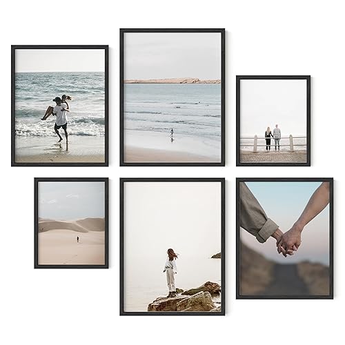HAUS AND HUES Black Frames for Gallery Wall - Set