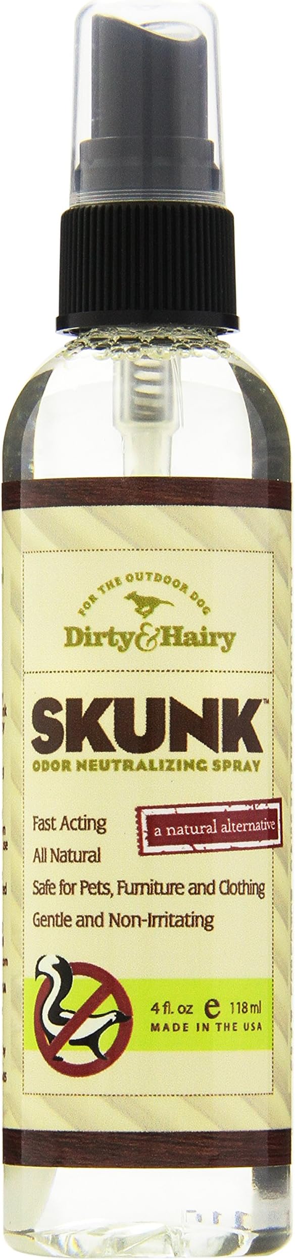 Dirty&Hairy Skunk Odor Neutralizing Spray, 4 oz