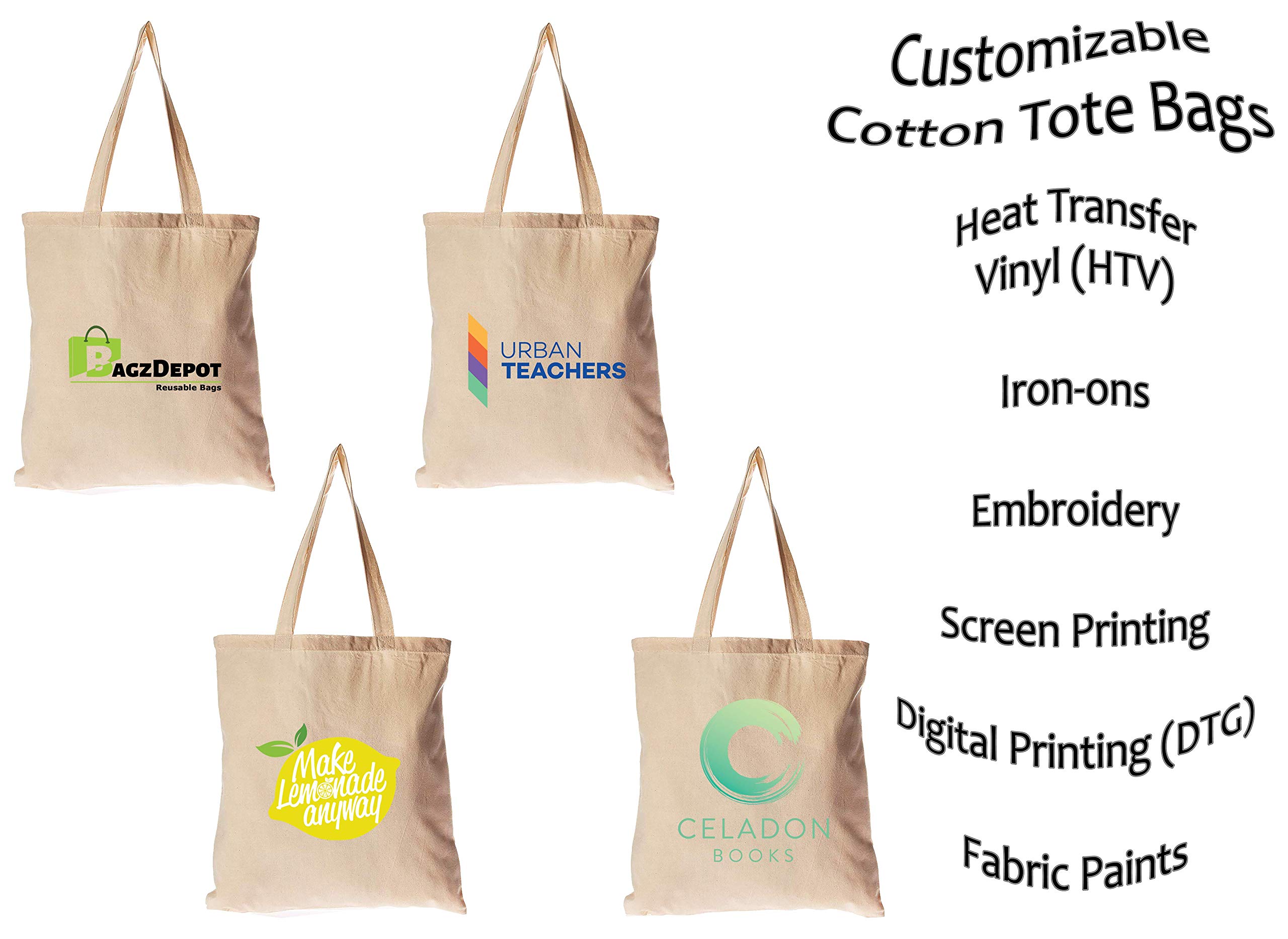 Amazon.co.jp: 環境に優しい100％ヘビーキャンバス再利用可能トート