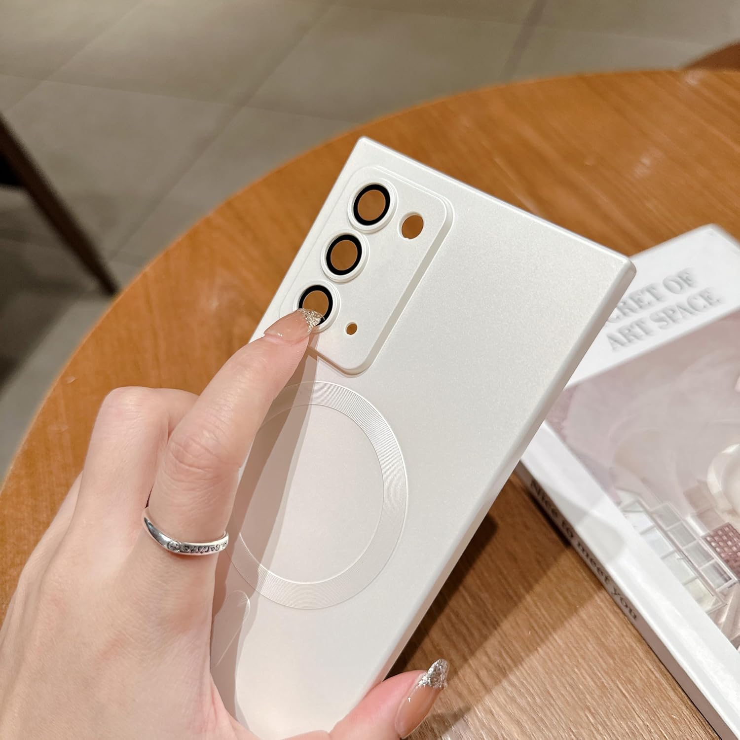 phylla for Samsung Galaxy Note 20 Phone case [Compatible with MagSafe] [Full Camera Protection Slim] Luxury Magnetic Solid Color Cover Soft Silicone Bumper for Note 20 5g 6.7" 2020 (Black) - Image 3