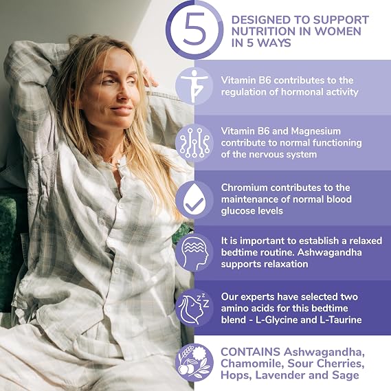 Health & Her Menopause Supplements for Women - Day & Night Bundle - Wellbeing for Menopause - 1 Month Supply Vegan & Gluten Free